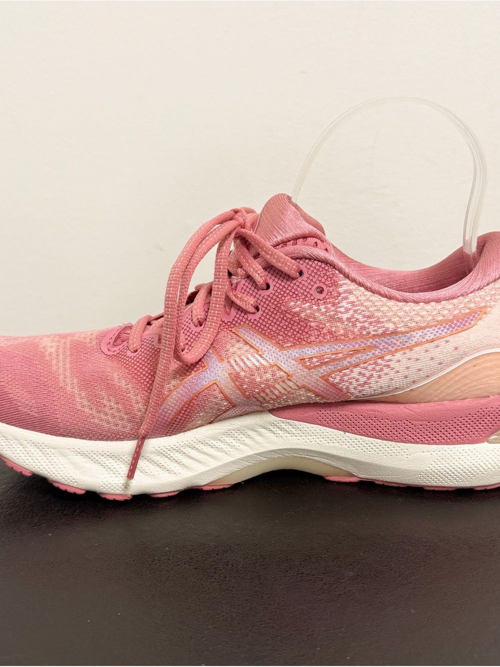 Asics Gel Nimbus 23 Smokey Rose Pure Bronze Pink Cream Running Sneakers 9 - Picture 3 of 12